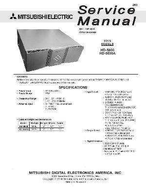Service manual MITSUBISHI HD-5000 ― Manual-Shop.ru
