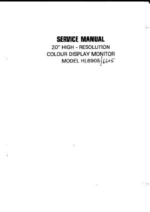 Service manual Mitsubishi HL6905 ― Manual-Shop.ru
