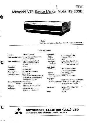 Service manual Mitsubishi HS-303B ― Manual-Shop.ru