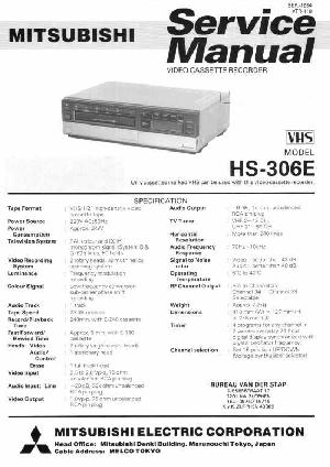 Service manual Mitsubishi HS-306E ― Manual-Shop.ru