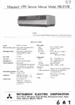 Service manual Mitsubishi HS-310E ― Manual-Shop.ru