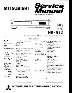 Service manual Mitsubishi HS-B12 ― Manual-Shop.ru