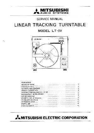 Сервисная инструкция Mitsubishi LT-5V ― Manual-Shop.ru