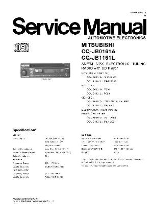 Сервисная инструкция Panasonic CQ-JB0161, CQ-JB1161 ― Manual-Shop.ru
