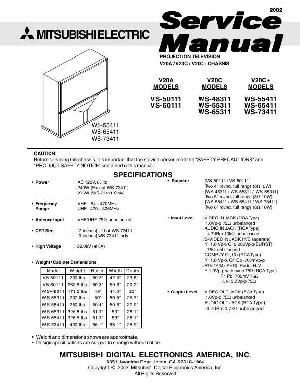 Сервисная инструкция MITSUBISHI VS-48311, VS-55311, VS-65311 ― Manual-Shop.ru