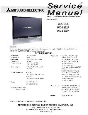 Сервисная инструкция MITSUBISHI WD-52327, WD-62327 ― Manual-Shop.ru