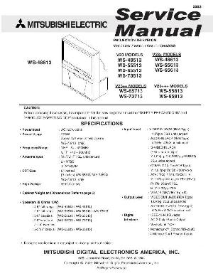 Сервисная инструкция MITSUBISHI WS-48513, WS-48613 ― Manual-Shop.ru