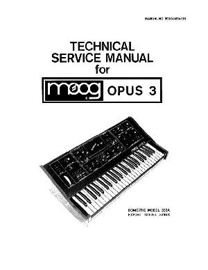 Сервисная инструкция Moog OPUS 3  ― Manual-Shop.ru
