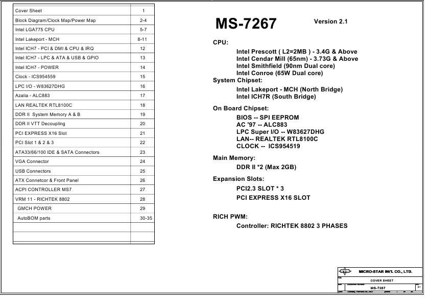 Инструкция msi ms-7267