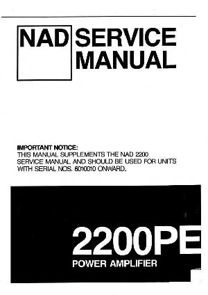 Service manual NAD 2200PE ― Manual-Shop.ru