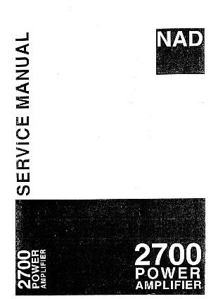 Service manual NAD 2700 ― Manual-Shop.ru