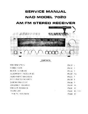 Service manual NAD 7020  ― Manual-Shop.ru