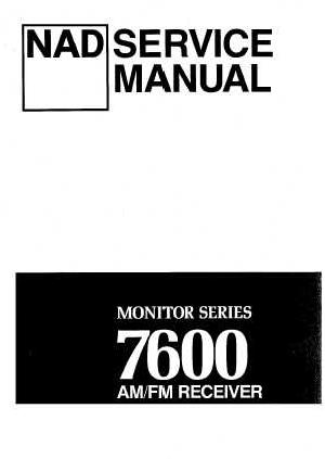 Service manual NAD 7600 ― Manual-Shop.ru