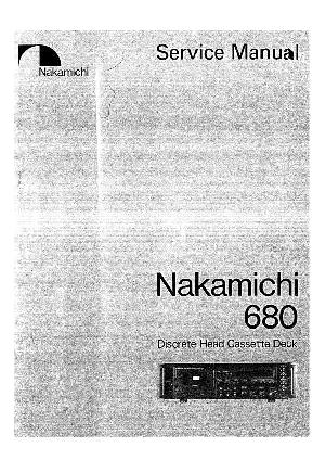 Service manual Nakamichi 680 ― Manual-Shop.ru