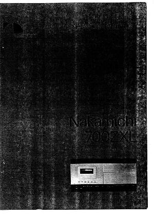 Service manual Nakamichi 700ZXL ― Manual-Shop.ru