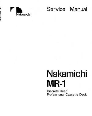 Service manual NAKAMICHI MR-1 ― Manual-Shop.ru