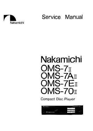 Service manual Nakamichi OMS-7II, OMS-7AII, OMS-7EII, OMS-70II ― Manual-Shop.ru