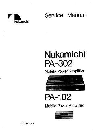Сервисная инструкция Nakamichi PA-102, PA-302 ― Manual-Shop.ru