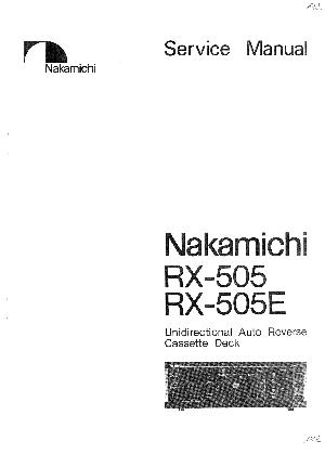 Service manual NAKAMICHI RX-505, RX-505E ― Manual-Shop.ru