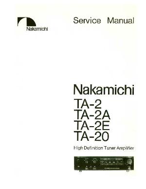 Service manual Nakamichi TA-2, TA-2A, TA-2E, TA-20 ― Manual-Shop.ru