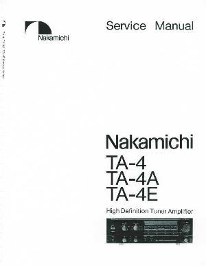 Service manual NAKAMICHI TA-4, TA-4A, TA-4E ― Manual-Shop.ru