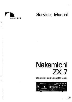 Service manual Nakamichi ZX-7 ― Manual-Shop.ru
