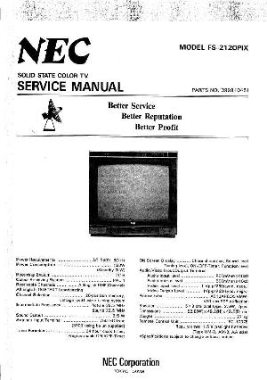 Сервисная инструкция NEC FS-2120PIX ― Manual-Shop.ru