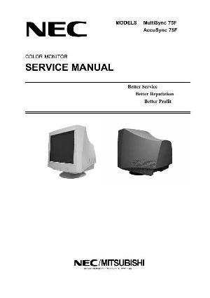 Service manual NEC MULTISYNC-75F ― Manual-Shop.ru