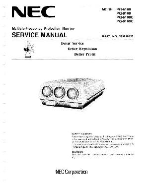 Сервисная инструкция Nec PG-6100, 9100 ― Manual-Shop.ru
