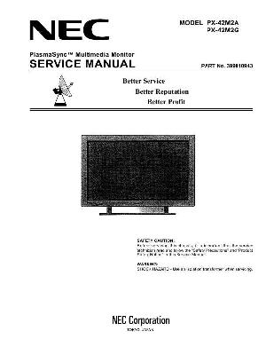 Сервисная инструкция Nec PX-42M2A, 42M2G ― Manual-Shop.ru