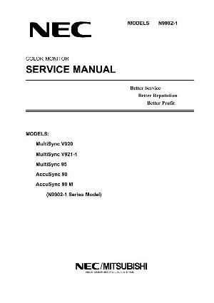 Сервисная инструкция NEC V920, V921-1 ― Manual-Shop.ru