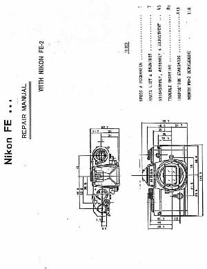 Сервисная инструкция Nikon FE ― Manual-Shop.ru