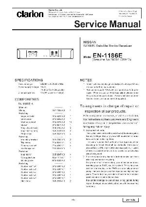 Сервисная инструкция Clarion EN-1186E ― Manual-Shop.ru