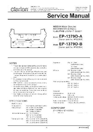 Сервисная инструкция Clarion EP-1379DA, DB ― Manual-Shop.ru