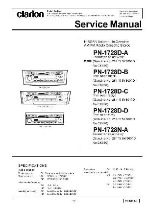 Сервисная инструкция Clarion PN-1728DA ― Manual-Shop.ru