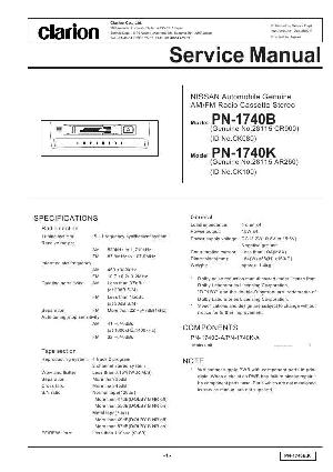 Сервисная инструкция Clarion PN-1740K ― Manual-Shop.ru