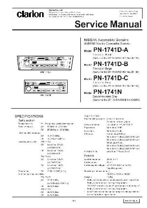 Сервисная инструкция Clarion PN-1741D ― Manual-Shop.ru