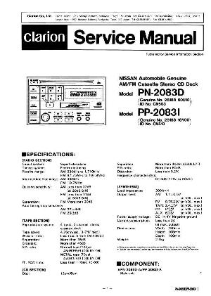 Сервисная инструкция Clarion PN-2083D ― Manual-Shop.ru