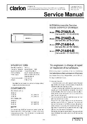 Сервисная инструкция Clarion PN-2144DA ― Manual-Shop.ru
