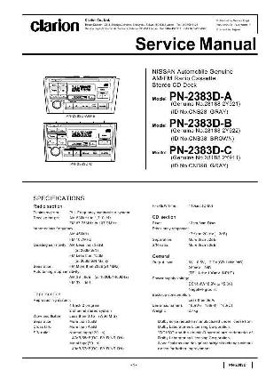 Сервисная инструкция Clarion PN-2383D ― Manual-Shop.ru