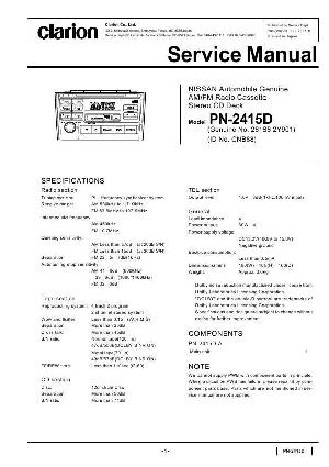 Сервисная инструкция Clarion PN-2415D ― Manual-Shop.ru