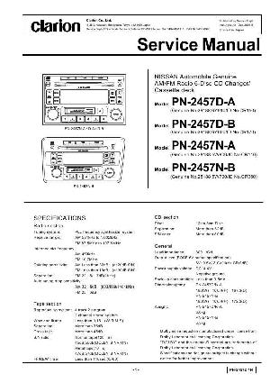 Сервисная инструкция Clarion PN-2457D ― Manual-Shop.ru