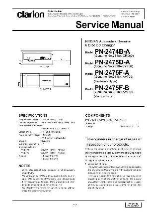 Service manual Clarion PN-2475F ― Manual-Shop.ru