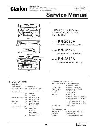 Сервисная инструкция Clarion PN-2530H, 2532D, 2548N ― Manual-Shop.ru