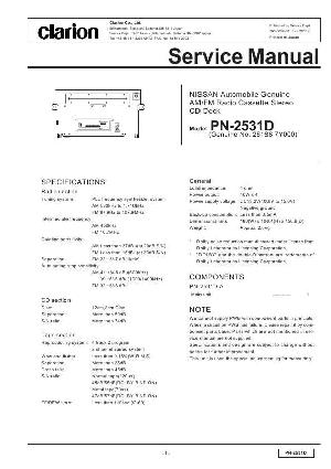Сервисная инструкция Clarion PN-2531D ― Manual-Shop.ru