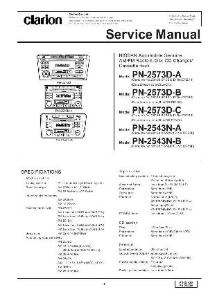 Сервисная инструкция Clarion PN-2543N, 2573D ― Manual-Shop.ru