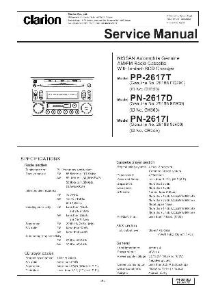 Сервисная инструкция Clarion PN-2617T ― Manual-Shop.ru