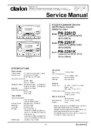 Сервисная инструкция Clarion PN-2661D ― Manual-Shop.ru