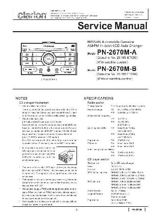 Сервисная инструкция Clarion PN-2670M ― Manual-Shop.ru