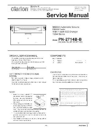 Сервисная инструкция Clarion PN-2714BB ― Manual-Shop.ru